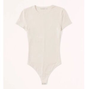 Abercrombie Short-Sleeve Cotton Seamless Fabric Crew Bodysuit